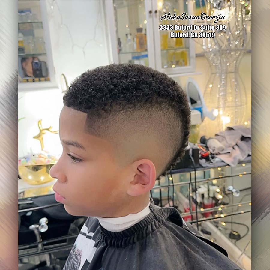 Hair cut, hairstyle, barbershop Buford GA 30519 - Aloha Susan Georgia